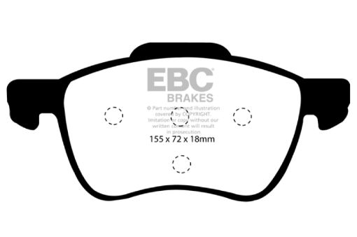 Picture of EBC 01 - 05 Volvo S60 2.3 Turbo T5 Yellowstuff Front Brake Pads