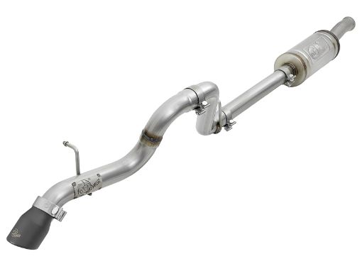 Picture of aFe MACH Force - Xp Axle - Back Hi - Tuck Exhaust System wBlack Tip 18 - 19 Jeep Wrangler (JL) V6 3.6L