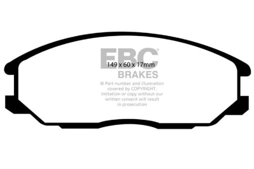 Picture of EBC 01 - 06 Hyundai Santa Fe 2.4 Greenstuff Front Brake Pads