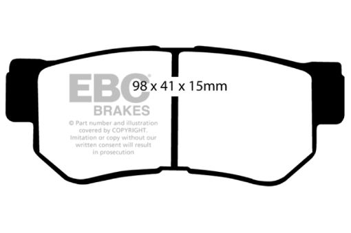 Picture of EBC 01 - 06 Hyundai Santa Fe 2.4 Greenstuff Rear Brake Pads