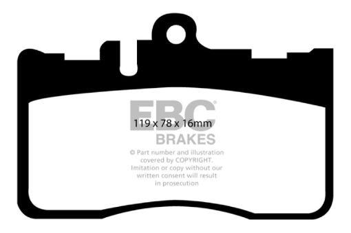 Picture of EBC 01 - 06 Lexus LS430 4.3 Yellowstuff Front Brake Pads