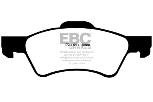 Picture of EBC 01 - 07 Chrysler Town Country 3.3 Rear Rotors Greenstuff Front Brake Pads