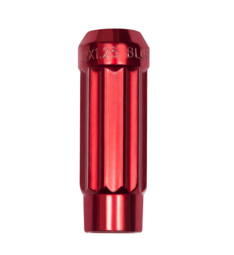Picture of BLOX Racing 12 - Sided P17 Tuner Lug Nut 12x1.25 - Red Steel - Single Piece