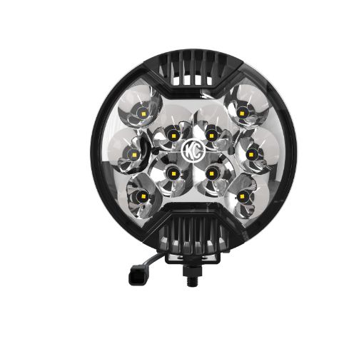 Picture of KC HiLiTES SlimLite 6in. LED Light 50w Spot Beam (Single) - Black