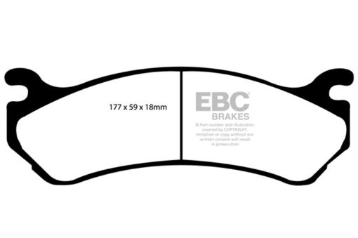 Picture of EBC 02 Cadillac Escalade 5.3 (Akebono rear caliper) Extra Duty Front Brake Pads