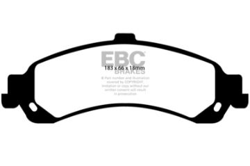 Picture of EBC 02 Cadillac Escalade 5.3 (PBR rear caliper) Extra Duty Rear Brake Pads