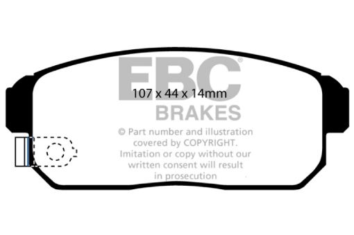 Picture of EBC 02 - 03 Infiniti G20 2.0 Greenstuff Rear Brake Pads