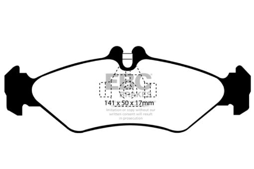 Picture of EBC 02 - 03 Mercedes - Benz Commercial Sprinter Box Van (ATE Rears) Greenstuff Rear Brake Pads