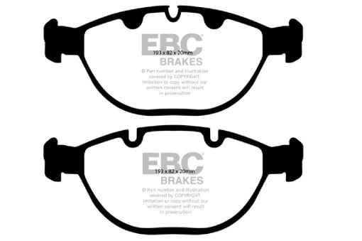 Picture of EBC 02 - 04 BMW X5 4.6 Greenstuff Front Brake Pads