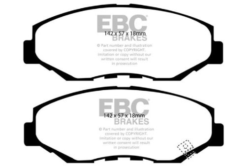 Picture of EBC 02 - 04 Honda CR - V 2.4 Greenstuff Front Brake Pads