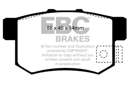 Picture of EBC 02 - 04 Honda CR - V 2.4 Greenstuff Rear Brake Pads