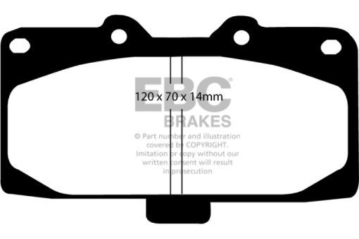 Picture of EBC 02 - 04 Mercedes - Benz C32 AMG (W203) 3.2 Supercharged Ultimax2 Front Brake Pads