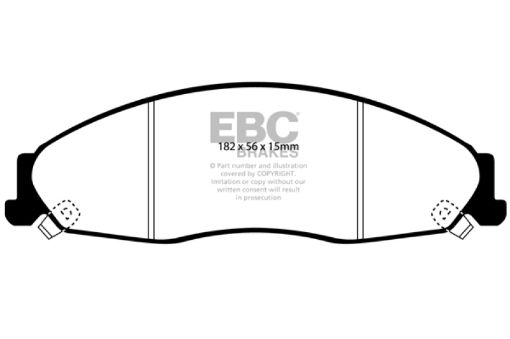 Picture of EBC 02 - 05 Cadillac CTS 2.6 Greenstuff Front Brake Pads