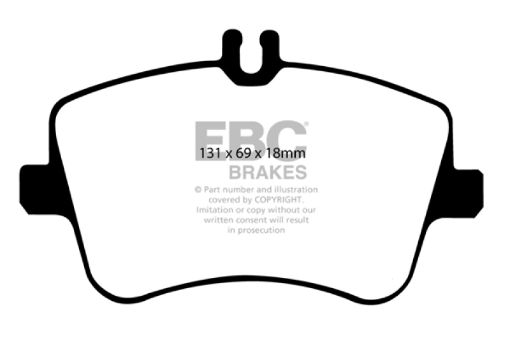 Picture of EBC 02 - 05 Mercedes - Benz C230 (W203) 1.8 Supercharged (European Model) Yellowstuff Front Brake Pads