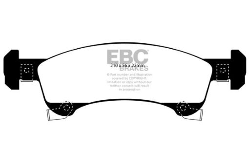 Picture of EBC 02 - 06 Ford Expedition 4.6 2WD Yellowstuff Front Brake Pads