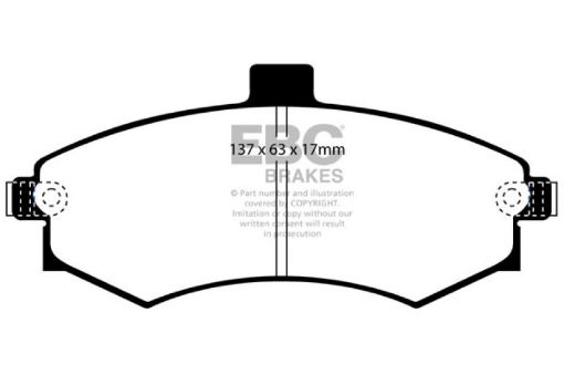 Picture of EBC 02 - 06 Hyundai Elantra 2.0 Ultimax2 Front Brake Pads