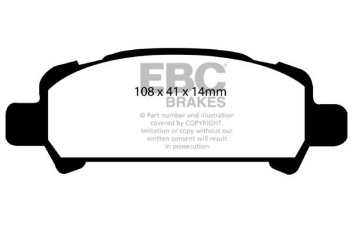 Picture of EBC 02 - 06 Subaru Baja 2.5 Ultimax2 Rear Brake Pads