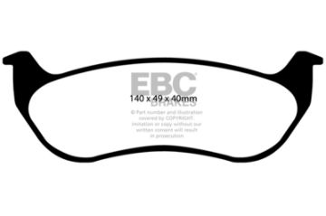 Picture of EBC 02 - 07 Jeep Liberty 2.4 Extra Duty Rear Brake Pads