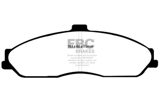 Picture of EBC 03 - 04 Cadillac XLR 4.6 Yellowstuff Front Brake Pads