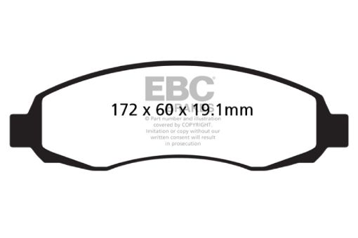 Picture of EBC 03 - 04 Dodge Dakota 2WD 3.7 Greenstuff Front Brake Pads