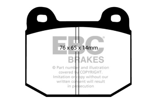 Picture of EBC 03 - 04 Infiniti G35 3.5 (Manual) (Brembo) Redstuff Rear Brake Pads