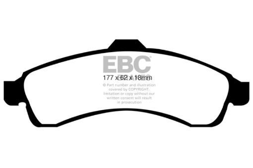 Picture of EBC 03 - 05 Chevrolet SSR 5.3 Redstuff Front Brake Pads