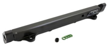 Picture of AEM 03 - 06 Evo 8 9 Black Fuel Rail