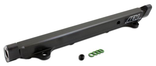 Picture of AEM 03 - 06 Evo 8 9 Black Fuel Rail