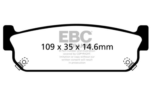 Picture of EBC 03 - 05 Infiniti M45 4.5 Bluestuff Rear Brake Pads