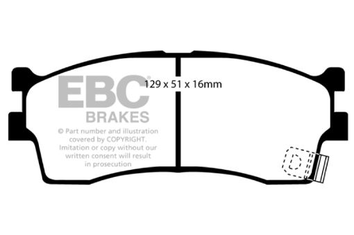 Picture of EBC 03 - 05 Kia Rio Cinco 1.6 Ultimax2 Front Brake Pads
