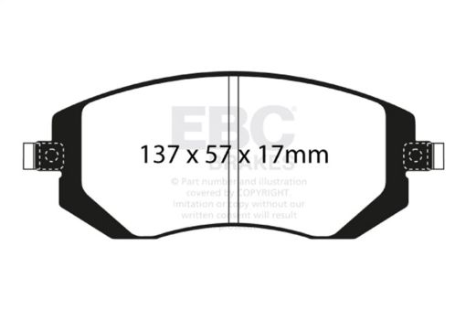 Picture of EBC 03 - 05 Subaru Impreza 2.0 Turbo WRX Bluestuff Front Brake Pads