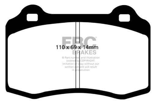 Picture of EBC 03 - 07 Volvo S60 2.5 Turbo R Greenstuff Rear Brake Pads