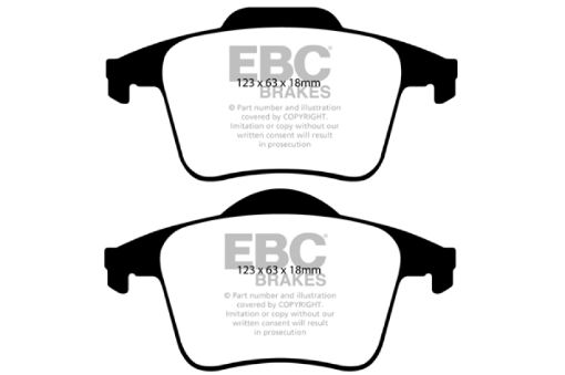 Picture of EBC 03 - 07 Volvo XC90 2.5 Turbo Greenstuff Rear Brake Pads