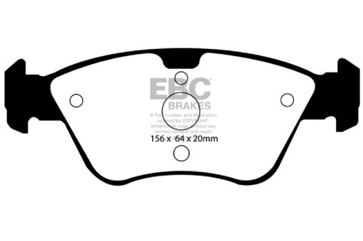 Picture of EBC 03 - 08 Chrysler Crossfire 3.2 Greenstuff Front Brake Pads