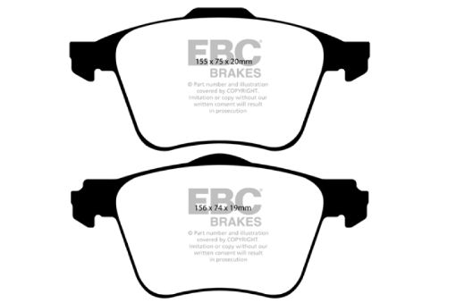 Picture of EBC 03 - 09 Volvo XC90 2.9 Twin Turbo Yellowstuff Front Brake Pads