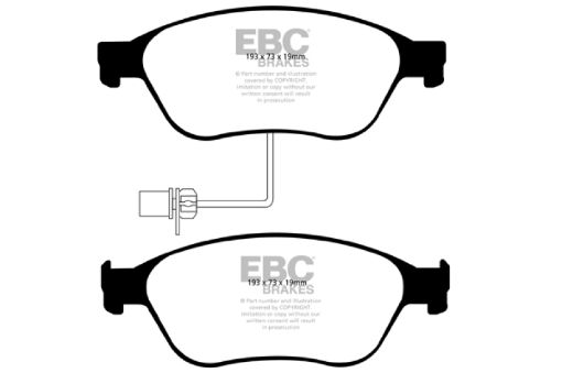 Picture of EBC 03 - 10 Audi A8 Quattro 4.2 Yellowstuff Front Brake Pads