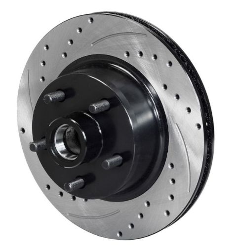 Picture of Wilwood Rotor Front SRP Drilled Slotted Black - 65 - 69 Ford Mustang 5x4.50BC 11.29in Dia