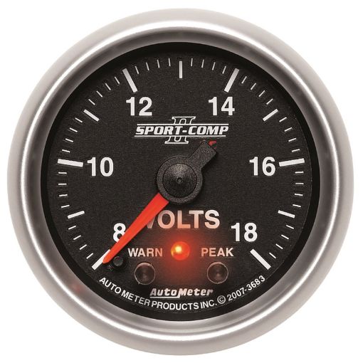 Picture of Autometer Sport - Comp II 2 - 116in Digital Voltometer Gauge - 18V