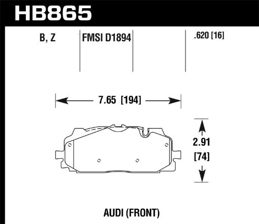 Picture of Hawk 18 - 19 Audi S5 Performance Ceramic Street Front Brake Pads