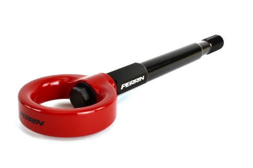 Picture of Perrin 08 - 14 Subaru WRXSTI Sedan Tow Hook Kit (Rear) - Red