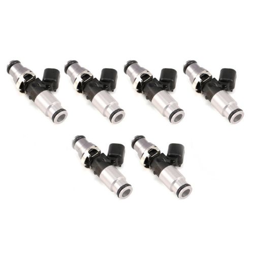 Picture of Injector Dynamics 2600 - XDS Injectors - 60mm Length - 14mm Top - 14mm Bottom Adapter (Set of 6)