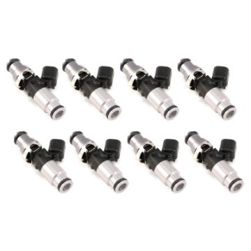 Picture of Injector Dynamics 2600 - XDS Injectors - 60mm Length - 14mm Top - 14mm Bottom Adapter (Set of 8)