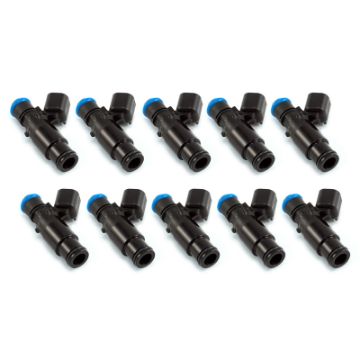 Picture of Injector Dynamics 2600 - XDS Injectors - 48mm Length - 14mm Top - 14mm Bottom Adapter (Set of 10)