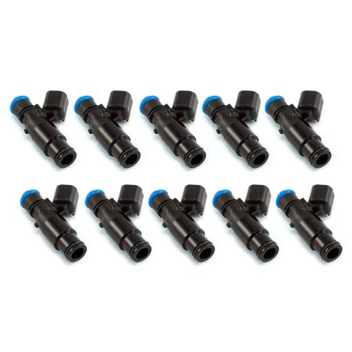 Picture of Injector Dynamics 2600 - XDS Injectors - 48mm Length - 14mm Top - 14mm Bottom Adapter (Set of 10)