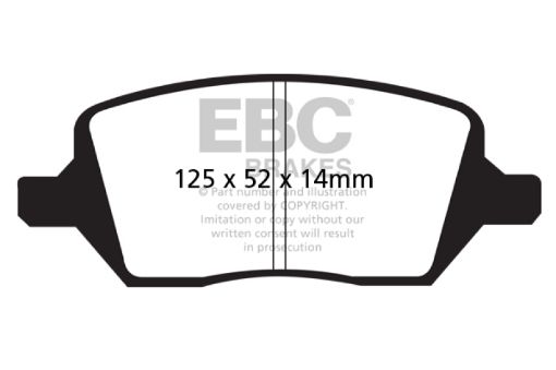 Picture of EBC 04 - 05 Buick Terraza 3.5 FWD Ultimax2 Rear Brake Pads