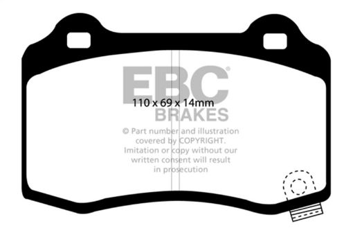 Picture of EBC 04 - 05 Cadillac CTS - V 5.7 Bluestuff Rear Brake Pads