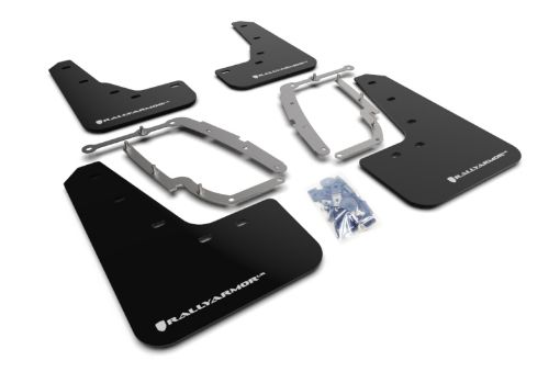 Picture of Rally Armor 17 - 23 Tesla Model 3 Black UR Mud Flap wWhite Logo