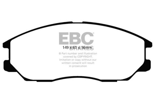 Picture of EBC 04 - 05 Hyundai XG 350 3.5 Redstuff Front Brake Pads