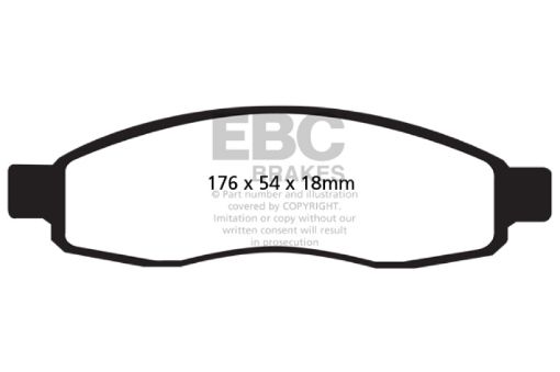Picture of EBC 04 - 05 Infiniti QX56 5.6 Greenstuff Front Brake Pads