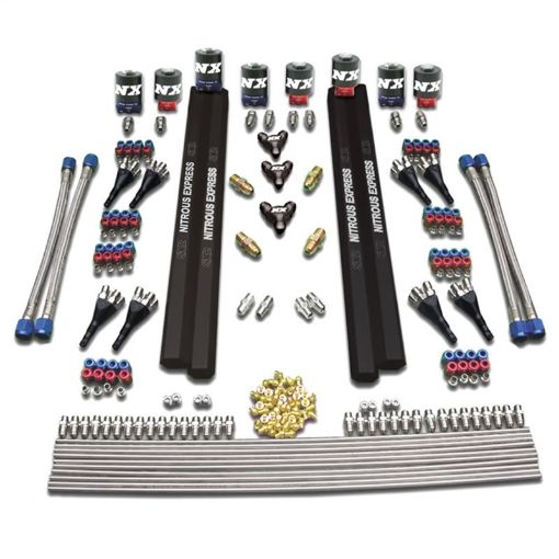 Picture of Nitrous Express 8 Cyl SX2 Nozzle Intake Plumbing Kit (Incl Hardware)